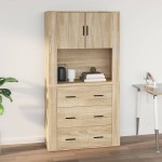 vidaXL Dulap de perete, stejar sonoma, 80x33x80 cm, lemn prelucrat vidaXL Dulap de perete, stejar sonoma, 80x33x80 cm, lemn prelucrat