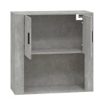 vidaXL Dulap de perete, gri beton, 80x33x80 cm, lemn prelucrat vidaXL Dulap de perete, gri beton, 80x33x80 cm, lemn prelucrat