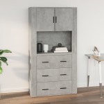 vidaXL Dulap de perete, gri beton, 80x33x80 cm, lemn prelucrat vidaXL Dulap de perete, gri beton, 80x33x80 cm, lemn prelucrat
