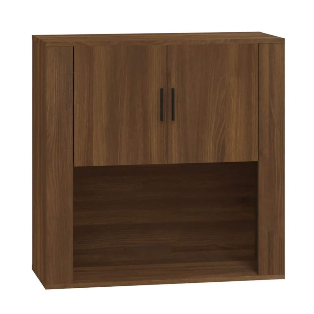 vidaXL Dulap de perete, stejar maro,80x33x80 cm, lemn prelucrat