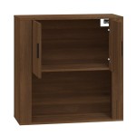 vidaXL Dulap de perete, stejar maro,80x33x80 cm, lemn prelucrat