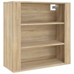 vidaXL Dulap de perete, stejar sonoma, 80x33x80 cm, lemn prelucrat