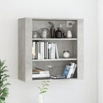 vidaXL Dulap de perete, gri beton, 80x33x80 cm, lemn prelucrat vidaXL Dulap de perete, gri beton, 80x33x80 cm, lemn prelucrat