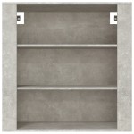 vidaXL Dulap de perete, gri beton, 80x33x80 cm, lemn prelucrat vidaXL Dulap de perete, gri beton, 80x33x80 cm, lemn prelucrat