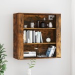 vidaXL Dulap de perete, stejar fumuriu, 80x33x80 cm, lemn prelucrat vidaXL Dulap de perete, stejar fumuriu, 80x33x80 cm, lemn prelucrat