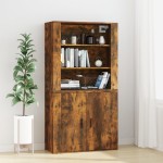 vidaXL Dulap de perete, stejar fumuriu, 80x33x80 cm, lemn prelucrat vidaXL Dulap de perete, stejar fumuriu, 80x33x80 cm, lemn prelucrat