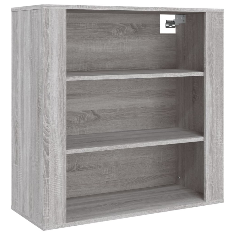 vidaXL Dulap de perete, gri sonoma,80x33x80 cm, lemn prelucrat