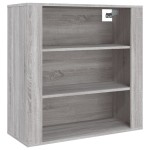 vidaXL Dulap de perete, gri sonoma,80x33x80 cm, lemn prelucrat vidaXL Dulap de perete, gri sonoma,80x33x80 cm, lemn prelucrat