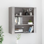 vidaXL Dulap de perete, gri sonoma,80x33x80 cm, lemn prelucrat vidaXL Dulap de perete, gri sonoma,80x33x80 cm, lemn prelucrat