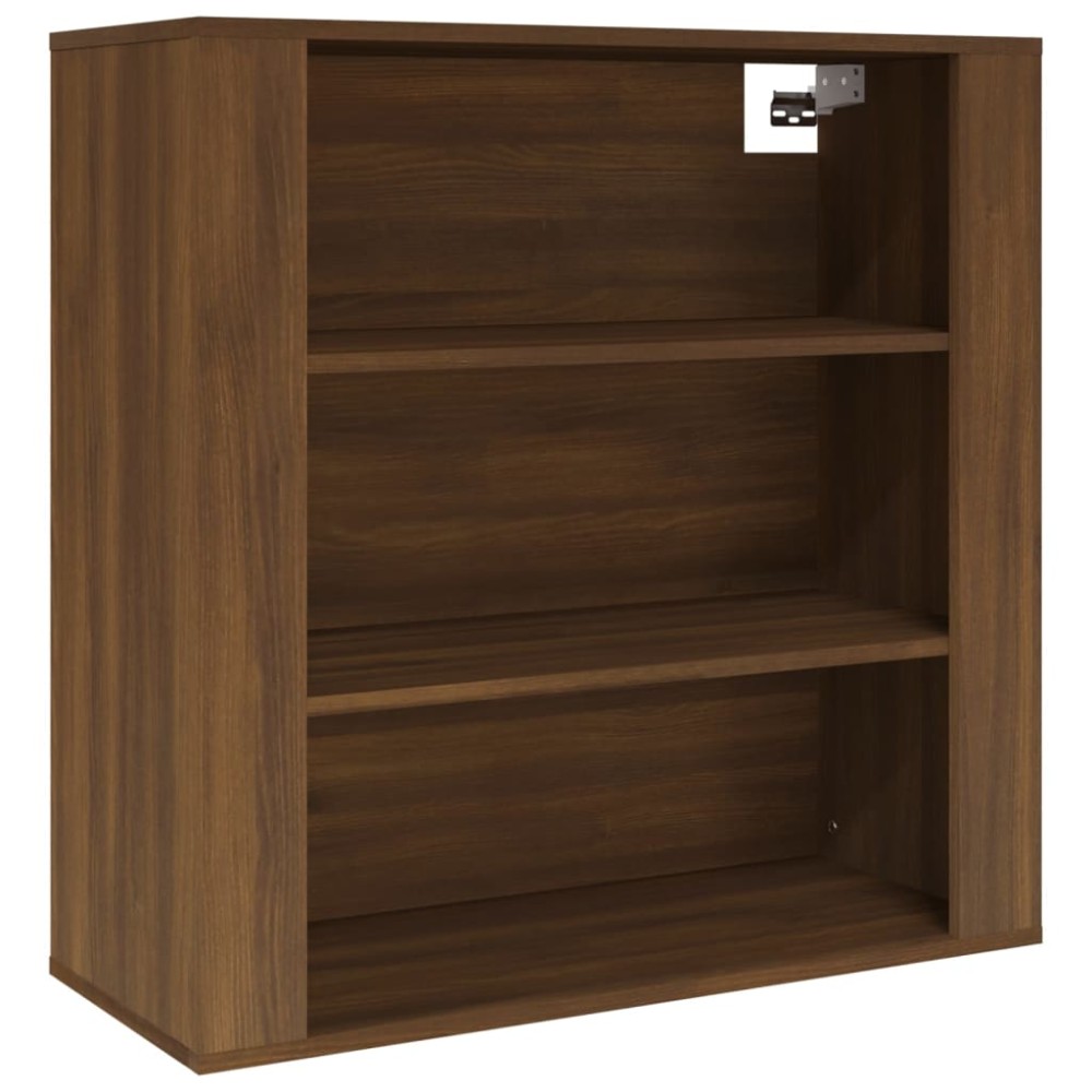 vidaXL Dulap de perete, stejar maro,80x33x80 cm, lemn prelucrat