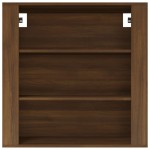 vidaXL Dulap de perete, stejar maro,80x33x80 cm, lemn prelucrat