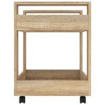 vidaXL Cărucior de birou, stejar sonoma, 60x45x60 cm, lemn prelucrat vidaXL Cărucior de birou, stejar sonoma, 60x45x60 cm, lemn prelucrat