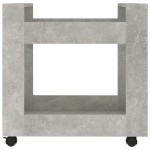 vidaXL Cărucior de birou, gri beton, 60x45x60 cm, lemn prelucrat