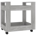 vidaXL Cărucior de birou, gri sonoma, 60x45x60 cm, lemn prelucrat
