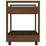 vidaXL Cărucior de birou, stejar maro, 60x45x60 cm, lemn prelucrat vidaXL Cărucior de birou, stejar maro, 60x45x60 cm, lemn prelucrat