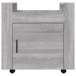vidaXL Cărucior de birou, gri sonoma, 60x45x60 cm, lemn prelucrat