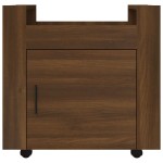 vidaXL Cărucior de birou, stejar maro, 60x45x60 cm, lemn prelucrat vidaXL Cărucior de birou, stejar maro, 60x45x60 cm, lemn prelucrat