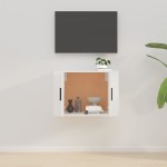 vidaXL Dulap TV cu montaj pe perete, alb, 57x34,5x40 cm vidaXL Dulap TV cu montaj pe perete, alb, 57x34,5x40 cm