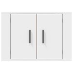 vidaXL Dulap TV cu montaj pe perete, alb, 57x34,5x40 cm vidaXL Dulap TV cu montaj pe perete, alb, 57x34,5x40 cm