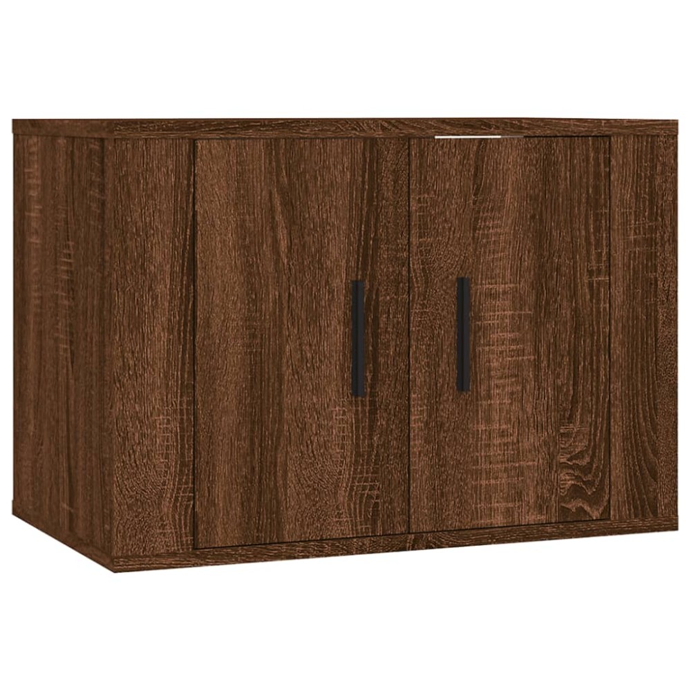 vidaXL Dulap TV montat pe perete, stejar maro, 57x34,5x40 cm