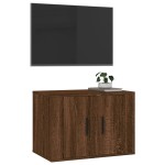vidaXL Dulap TV montat pe perete, stejar maro, 57x34,5x40 cm