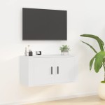 vidaXL Dulap TV cu montaj pe perete, alb, 80x34,5x40 cm vidaXL Dulap TV cu montaj pe perete, alb, 80x34,5x40 cm