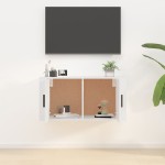 vidaXL Dulap TV cu montaj pe perete, alb, 80x34,5x40 cm vidaXL Dulap TV cu montaj pe perete, alb, 80x34,5x40 cm