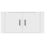 vidaXL Dulap TV cu montaj pe perete, alb, 80x34,5x40 cm vidaXL Dulap TV cu montaj pe perete, alb, 80x34,5x40 cm