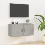 vidaXL Dulap TV montat pe perete, gri beton, 80x34,5x40 cm