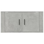 vidaXL Dulap TV montat pe perete, gri beton, 80x34,5x40 cm