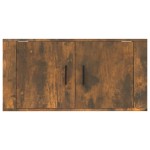 vidaXL Dulap TV montat pe perete, stejar fumuriu, 80x34,5x40 cm