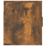 vidaXL Dulap TV montat pe perete, stejar fumuriu, 80x34,5x40 cm