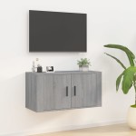 vidaXL Dulap TV montat pe perete, gri sonoma, 80x34,5x40 cm