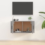 vidaXL Dulap TV montat pe perete, gri sonoma, 80x34,5x40 cm