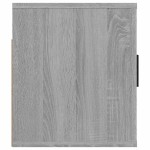 vidaXL Dulap TV montat pe perete, gri sonoma, 80x34,5x40 cm