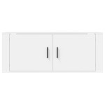 vidaXL Dulap TV montat pe perete, alb, 100x34,5x40 cm