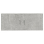 vidaXL Dulap TV montat pe perete, gri beton, 100x34,5x40 cm