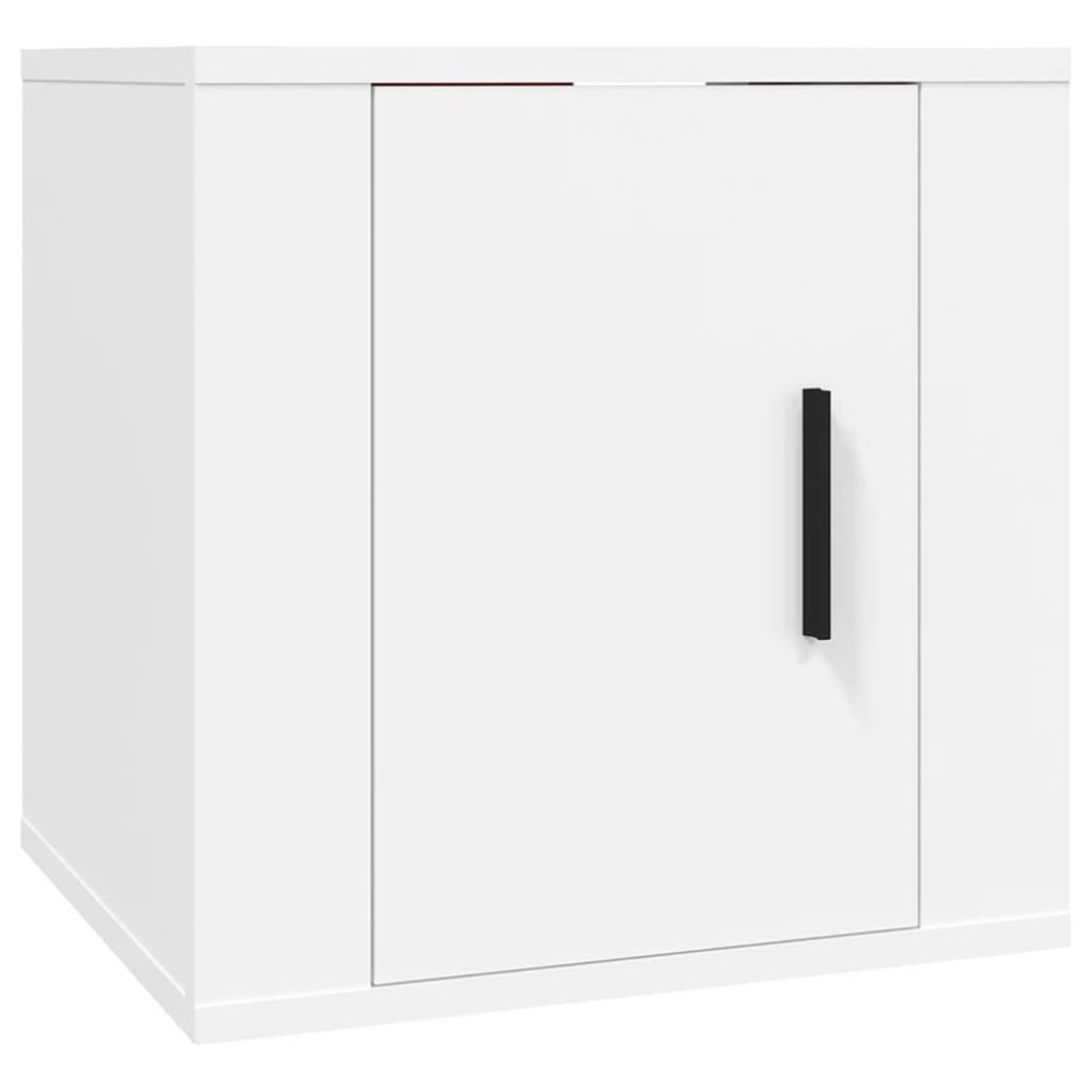 vidaXL Dulap TV montat pe perete, alb, 40x34,5x40 cm