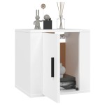 vidaXL Dulapuri TV montate pe perete, 2 buc., alb, 40x34,5x40 cm vidaXL Dulapuri TV montate pe perete, 2 buc., alb, 40x34,5x40 cm