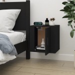 vidaXL Dulap TV montat pe perete, negru, 40x34,5x40 cm