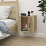 vidaXL Dulap TV montat pe perete, stejar sonoma, 40x34,5x40 cm