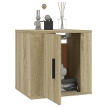 vidaXL Dulapuri TV montate pe perete 2 buc stejar sonoma 40x34,5x40 cm