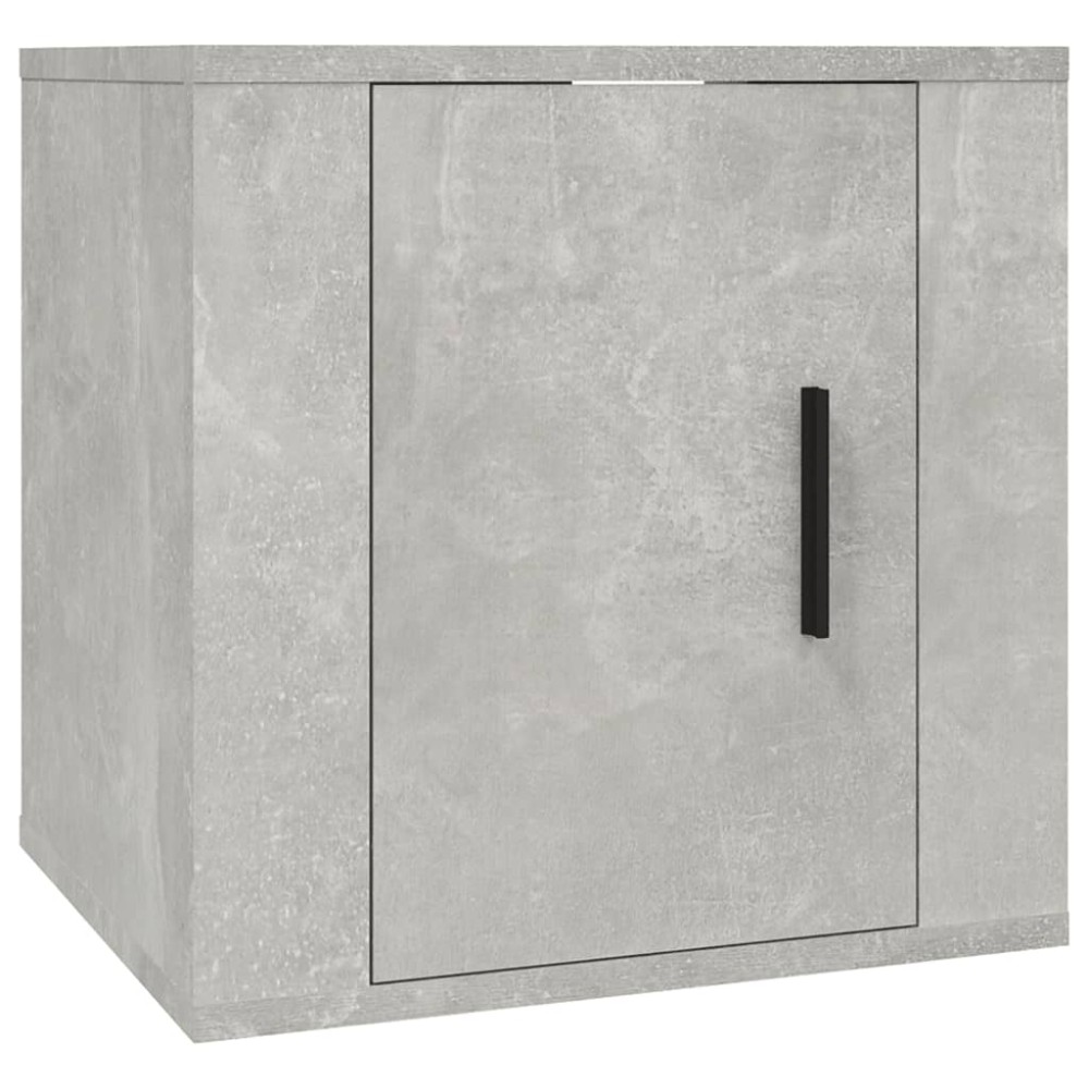 vidaXL Dulap TV montat pe perete, gri beton, 40x34,5x40 cm