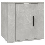 vidaXL Dulap TV montat pe perete, gri beton, 40x34,5x40 cm