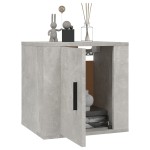 vidaXL Dulapuri TV montate pe perete, 2 buc., gri beton, 40x34,5x40 cm vidaXL Dulapuri TV montate pe perete, 2 buc., gri beton, 40x34,5x40 cm