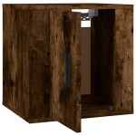 vidaXL Dulap TV montat pe perete, stejar fumuriu, 40x34,5x40 cm