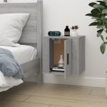 vidaXL Dulap TV montat pe perete, gri sonoma, 40x34,5x40 cm