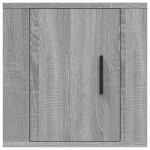 vidaXL Dulap TV montat pe perete, gri sonoma, 40x34,5x40 cm