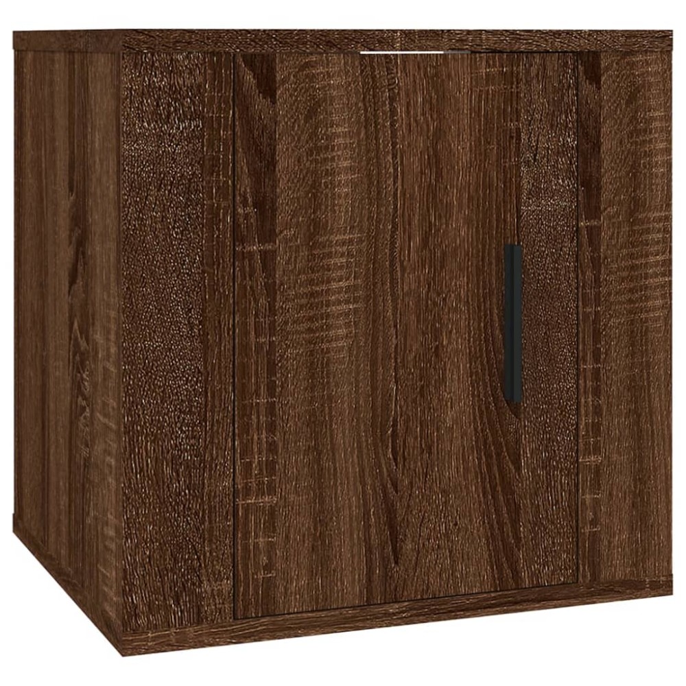 vidaXL Dulap TV montat pe perete, stejar maro, 40x34,5x40 cm