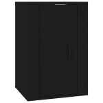 vidaXL Dulap TV montat pe perete, negru, 40x34,5x60 cm
